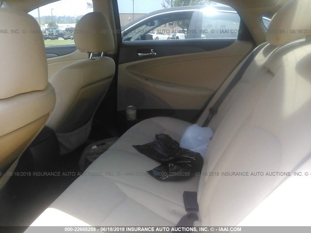 5NPEB4AC0DH540408 - 2013 HYUNDAI SONATA GLS RED photo 8