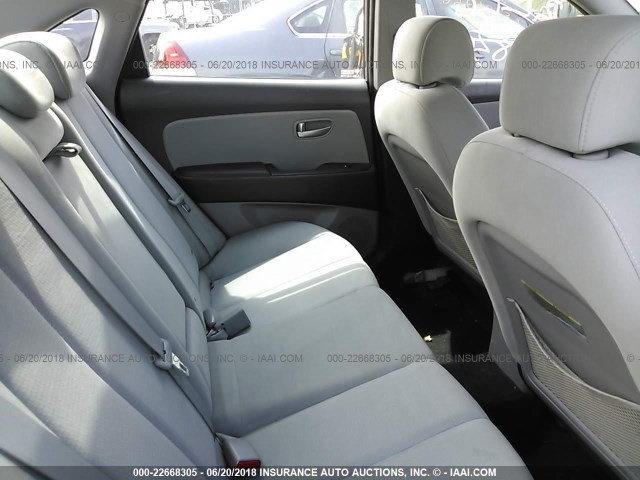 KMHDU46D19U805210 - 2009 HYUNDAI ELANTRA GLS/SE GRAY photo 8