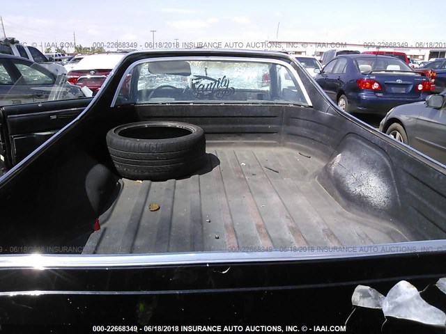 3GCCW80Z2FS905513 - 1985 CHEVROLET EL CAMINO BLACK photo 8