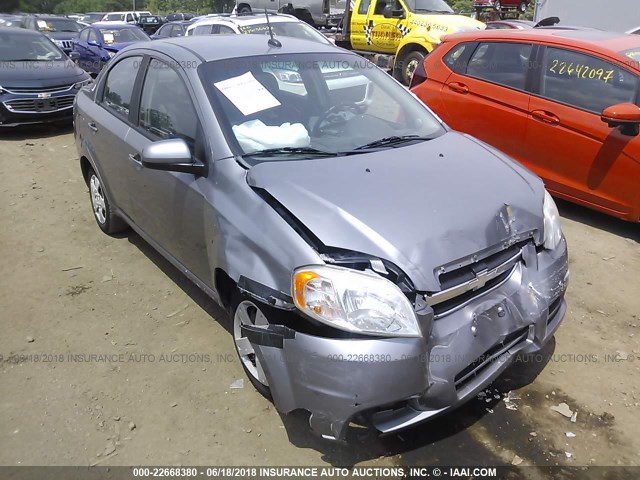 KL1TD5DE2AB103616 - 2010 CHEVROLET AVEO LS/LT SILVER photo 1