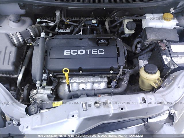 KL1TD5DE2AB103616 - 2010 CHEVROLET AVEO LS/LT 银色 照片 10