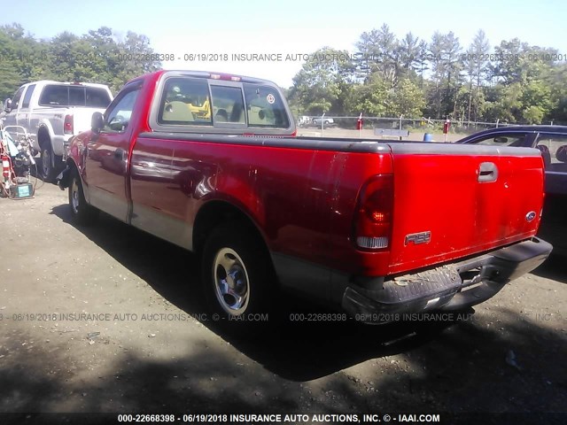 1FTRF17273NA82710 - 2003 FORD F150 RED photo 3