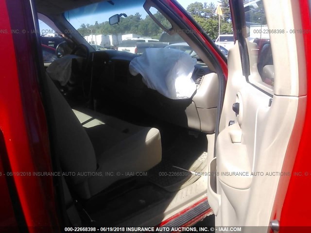 1FTRF17273NA82710 - 2003 FORD F150 RED photo 5