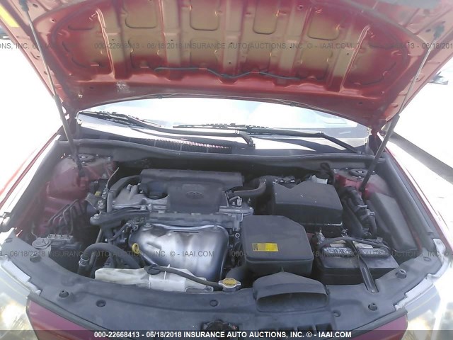 4T1BF1FK0CU563161 - 2012 TOYOTA CAMRY SE/LE/XLE 红色 照片 10