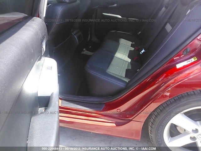 4T1BF1FK0CU563161 - 2012 TOYOTA CAMRY SE/LE/XLE 红色 照片 8