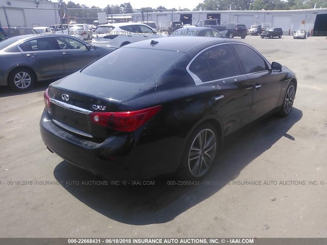 JN1BV7AR3EM687574 - 2014 INFINITI Q50 PREMIUM/SPORT BLACK photo 4