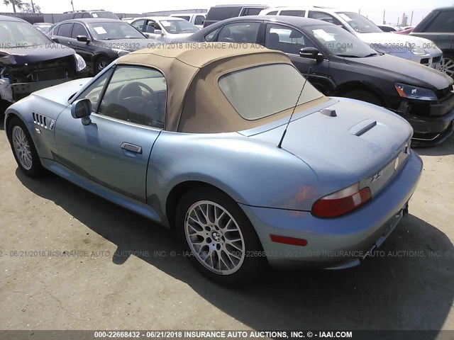 WBACH3348YLF43841 - 2000 BMW Z3 2.8 BLUE photo 3