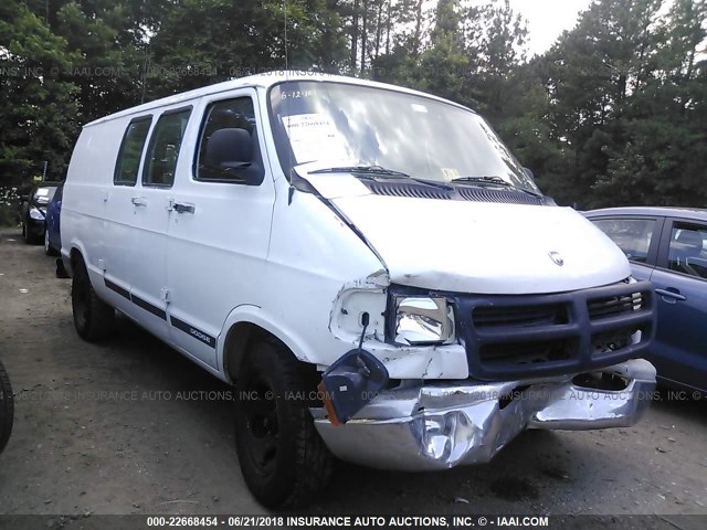 2D7HB11Y03K500384 - 2003 DODGE RAM VAN B1500 WHITE photo 1