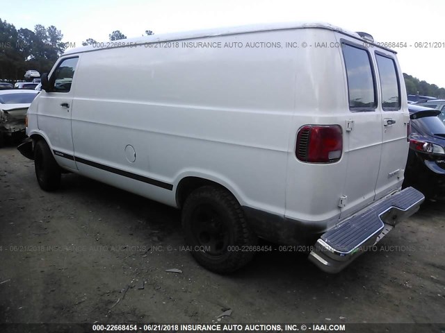 2D7HB11Y03K500384 - 2003 DODGE RAM VAN B1500 WHITE photo 3