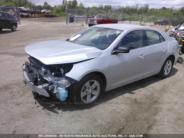 1G11B5SL9EF155582 - 2014 CHEVROLET MALIBU LS SILVER photo 2