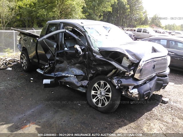 5TFRM5F19DX054824 - 2013 TOYOTA TUNDRA DOUBLE CAB SR5 GRAY photo 1