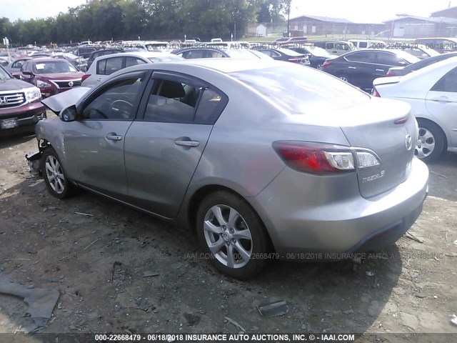 JM1BL1SF0A1183810 - 2010 MAZDA 3 I SILVER photo 3