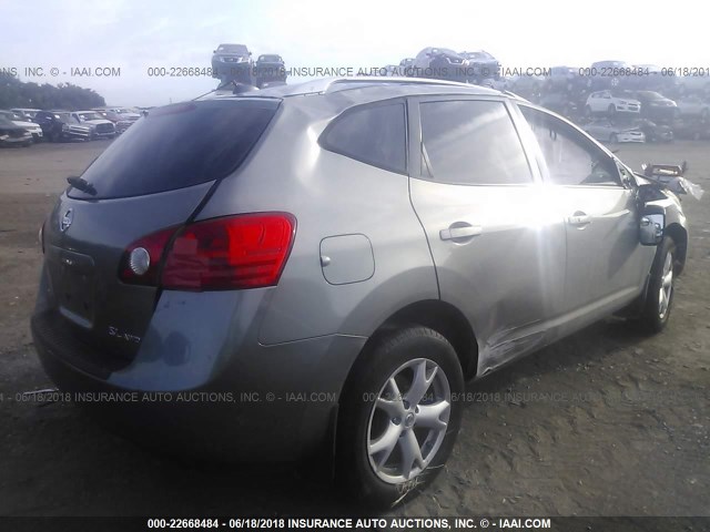 JN8AS58V38W144327 - 2008 NISSAN ROGUE S/SL GRAY photo 4