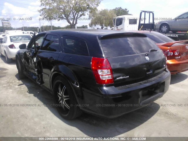 2D4FV48V05H648219 - 2005 DODGE MAGNUM SXT BLACK photo 3