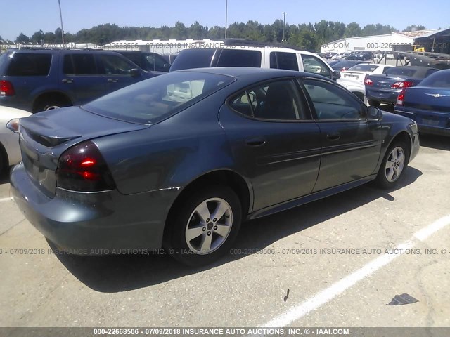 2G2WP582861185246 - 2006 PONTIAC GRAND PRIX GREEN photo 4