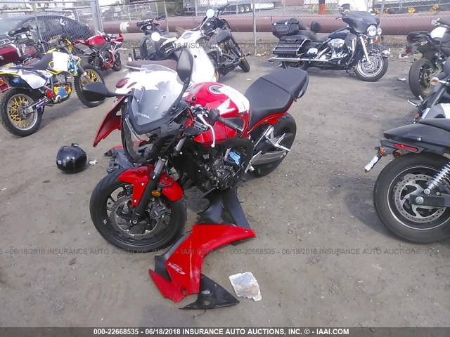 MLHRC7400E5000962 - 2014 HONDA CBR650 F RED photo 2