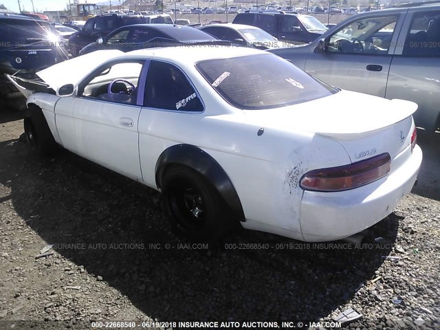 JT8CD32Z0T0034599 - 1996 LEXUS SC 300 WHITE photo 3