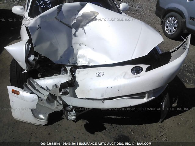 JT8CD32Z0T0034599 - 1996 LEXUS SC 300 WHITE photo 6