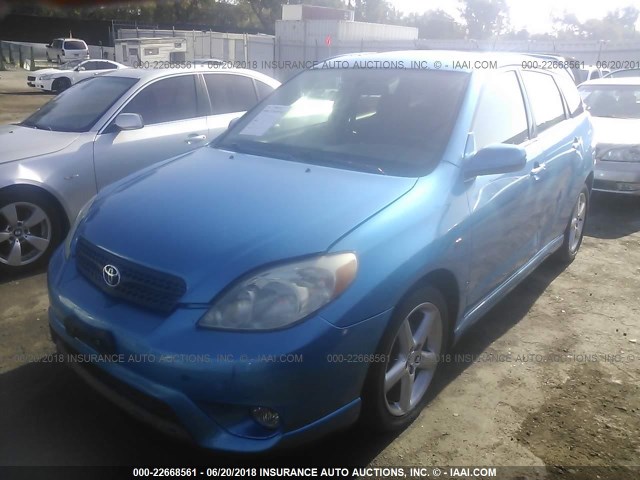 2T1KR32E37C644312 - 2007 TOYOTA COROLLA MATRIX XR BLUE photo 2