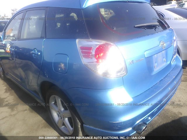 2T1KR32E37C644312 - 2007 TOYOTA COROLLA MATRIX XR BLUE photo 6