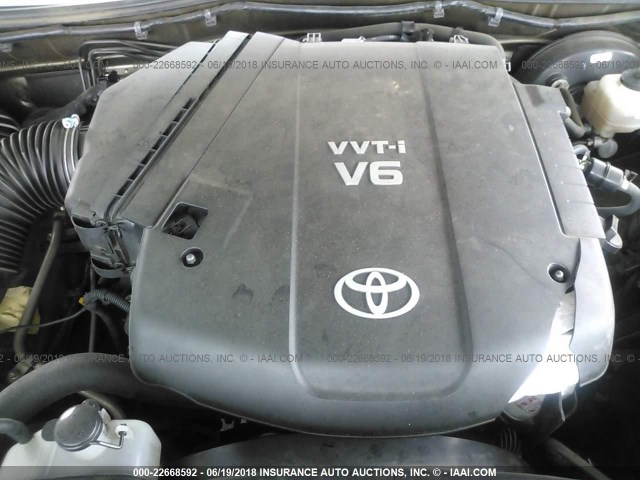 3TMJU4GN3AM099610 - 2010 TOYOTA TACOMA DOUBLE CAB PRERUNNER BROWN photo 10