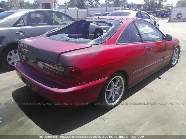 JH4DC4457RS041036 - 1994 ACURA INTEGRA LS RED photo 4