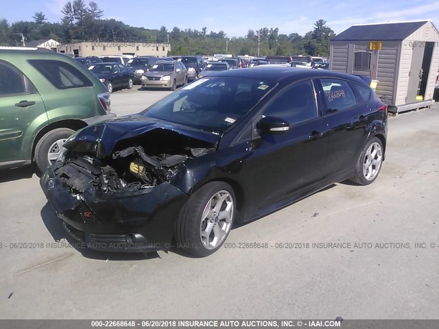 1FADP3L96DL191765 - 2013 FORD FOCUS ST BLACK photo 2