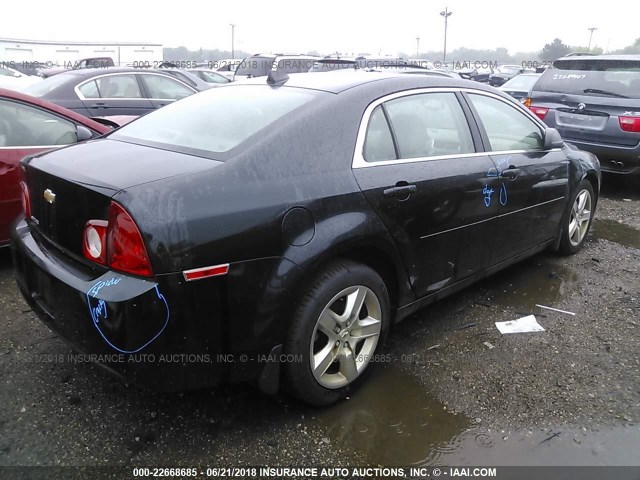 1G1ZB5E03CF237714 - 2012 CHEVROLET MALIBU LS BLACK photo 4