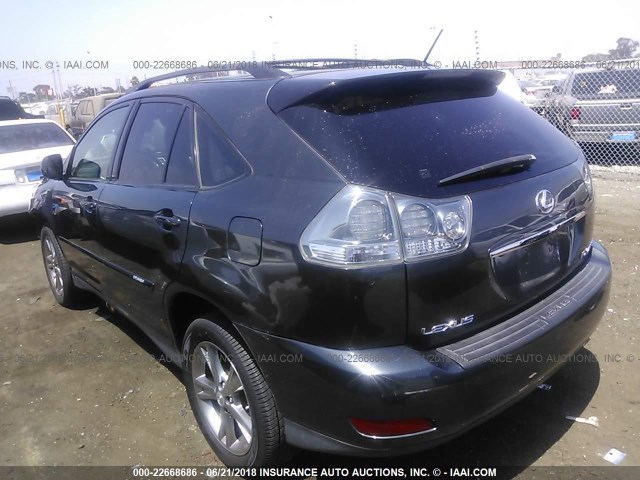 JTJGW31U972004513 - 2007 LEXUS RX 400H GRAY photo 3