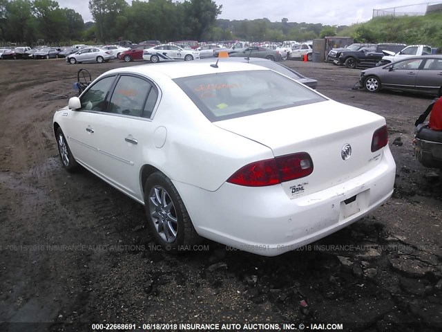 1G4HD57277U133901 - 2007 BUICK LUCERNE CXL WHITE photo 3