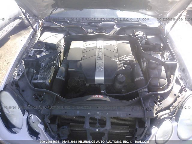 WDBUF65J15A630470 - 2005 MERCEDES-BENZ E 320 SILVER photo 10