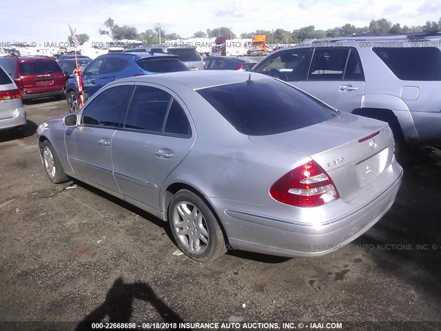 WDBUF65J15A630470 - 2005 MERCEDES-BENZ E 320 SILVER photo 3