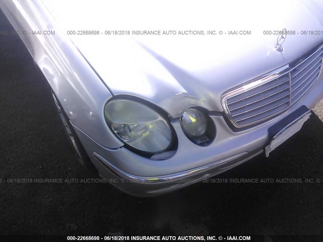 WDBUF65J15A630470 - 2005 MERCEDES-BENZ E 320 SILVER photo 6