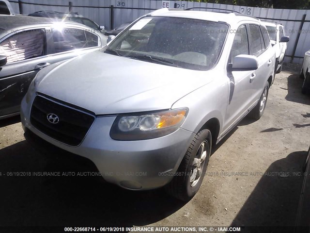 KM8SG13D57U145199 - 2007 HYUNDAI SANTA FE GLS SILVER photo 2