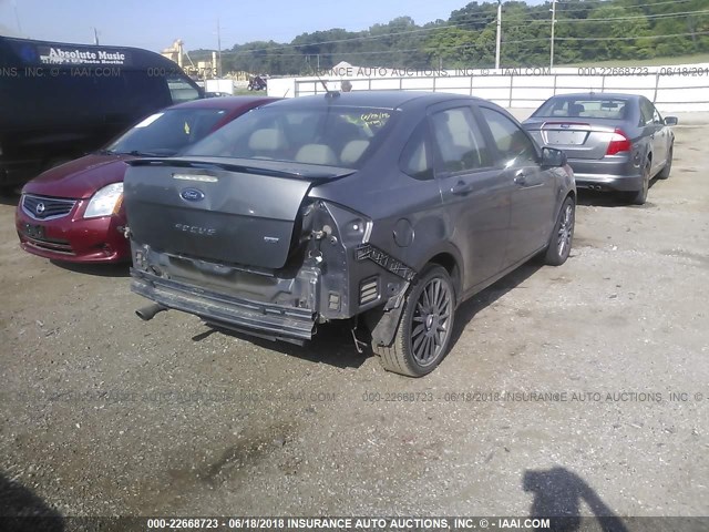 1FAHP3GN1AW148146 - 2010 FORD FOCUS SES SILVER photo 4