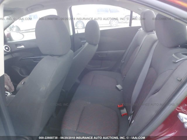 1G1JD5SHXJ4116446 - 2018 CHEVROLET SONIC LT 栗色 照片 8