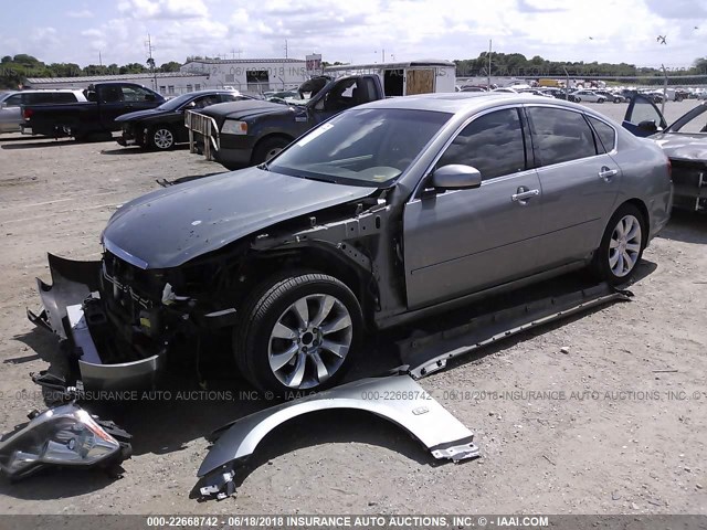 JNKBY01E46M207664 - 2006 INFINITI M45 SPORT SILVER photo 2