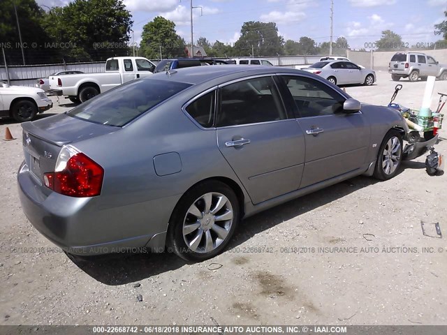 JNKBY01E46M207664 - 2006 INFINITI M45 SPORT SILVER photo 4