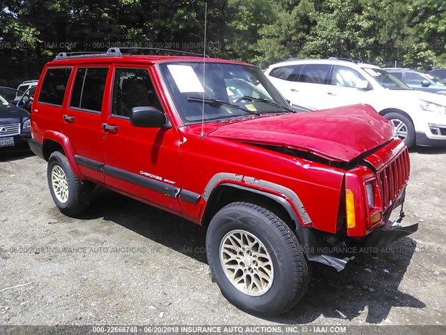 1J4FF68S2XL614522 - 1999 JEEP CHEROKEE SPORT/CLASSIC Czerwony zdjęcie 1