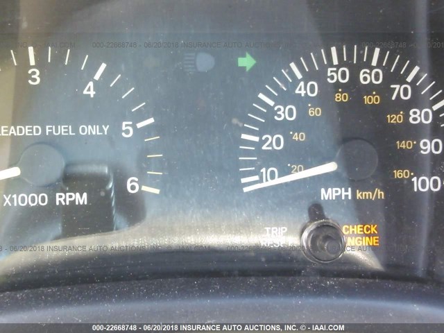 1J4FF68S2XL614522 - 1999 JEEP CHEROKEE SPORT/CLASSIC Czerwony zdjęcie 7