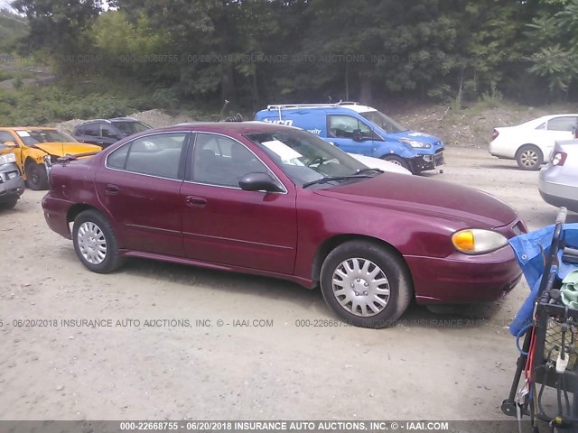 1G2NE52F44M695009 - 2004 PONTIAC GRAND AM SE MAROON photo 1