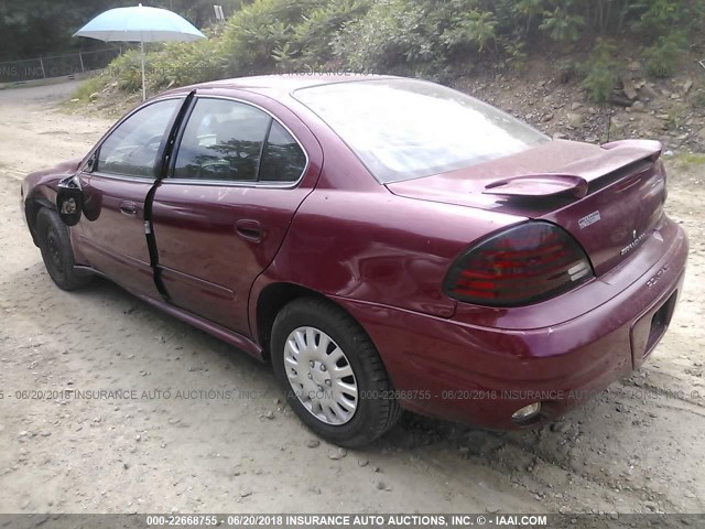 1G2NE52F44M695009 - 2004 PONTIAC GRAND AM SE MAROON photo 3