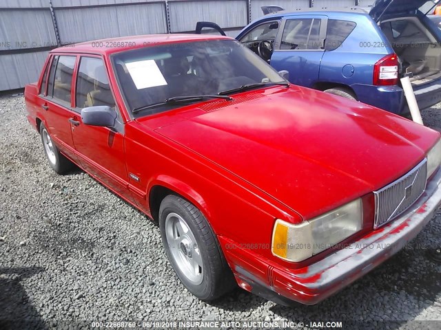 YV1FA884XM2515928 - 1991 VOLVO 740 RED photo 1