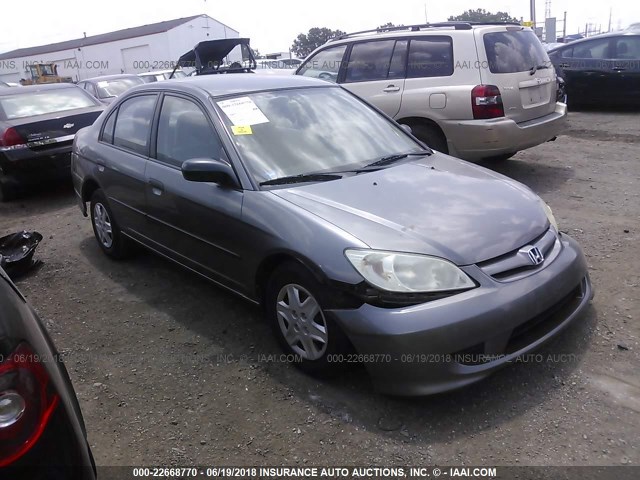 1HGES16335L015607 - 2005 HONDA CIVIC DX VP 灰色 照片 1