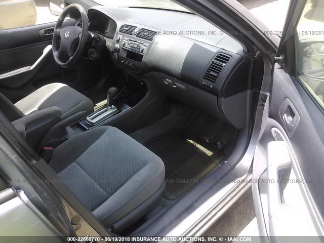1HGES16335L015607 - 2005 HONDA CIVIC DX VP 灰色 照片 5