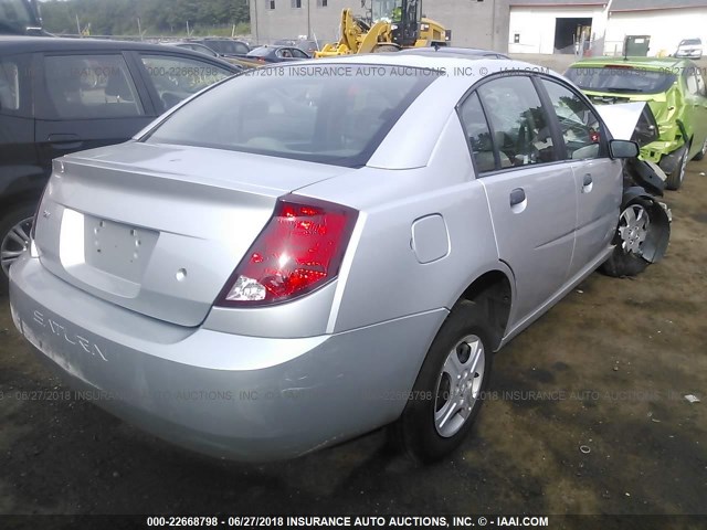 1G8AG52F95Z148675 - 2005 SATURN ION LEVEL 1 SILVER photo 4