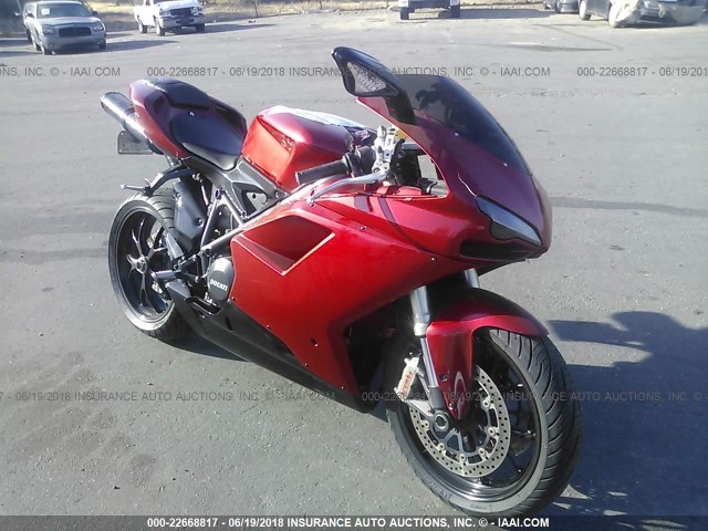 ZDM1XBMV8BB016945 - 2011 DUCATI 848 RED photo 1