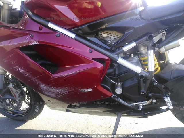 ZDM1XBMV8BB016945 - 2011 DUCATI 848 RED photo 9