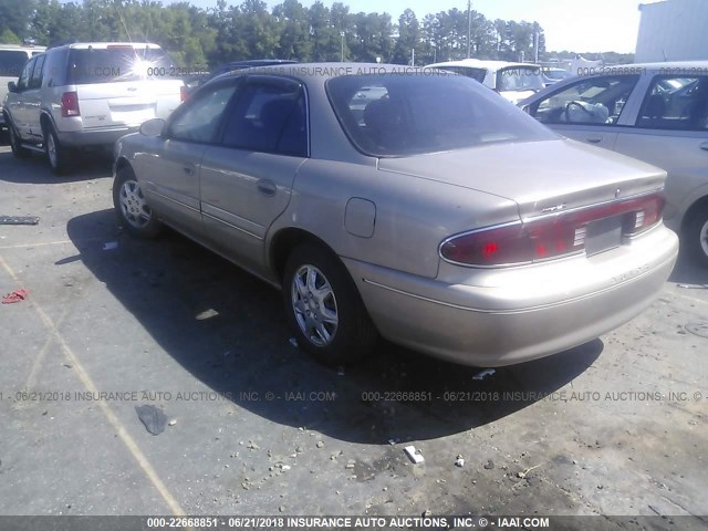 2G4WS52J411115855 - 2001 BUICK CENTURY CUSTOM GOLD photo 3