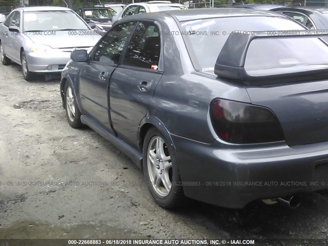 JF1GD29622G508878 - 2002 SUBARU IMPREZA WRX SILVER photo 3